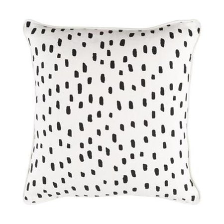 ARTISTIC WEAVERS Artistic Weavers GLYP7074-1818 Glyph Dalmatian Dot Throw Pillow Cover; White & Black GLYP7074-1818